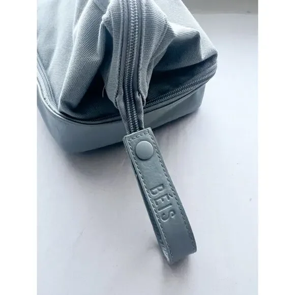 NWT Beis Toiletry Bag Travel Slate Grey The Dopp Cosmetic Makeup Organizer - Picture 4 of 10